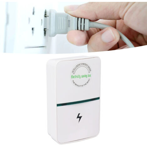 [Ahorrador de energía] [Sistema de control] [Condensador ABS de 90 mm] [Sin costos adicionales] Estabilizador de voltaje y reductor de consumo de energía para el hogar y la oficina (3,54 pulgadas)