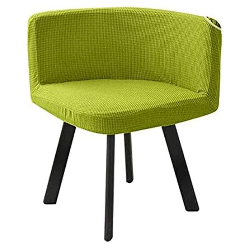 Csparkv - B)Housse de Chaise Scandinave Velours 2 Pieces Blanche Bureau Fauteuil Chaise Couverture Extensible Dossier Housse de Chaise Salle a