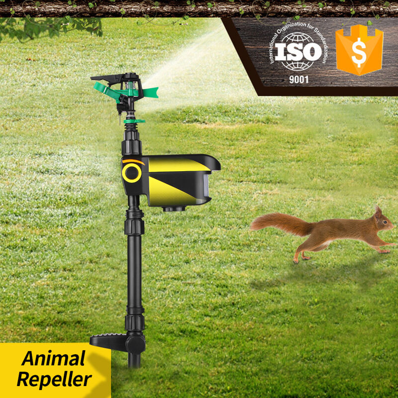 

Happyshopping - Ahuyentador de animales activado por movimiento con energia solar, disuasivo para animales del jardin del ejecutor de la yarda