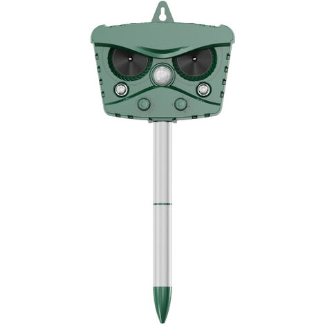 Ahuyentador ultrasónico de gatos, ahuyentador de perros, carga solar, carga USB, impermeable IP66 para prevenir perros y gatos, pájaros, para jardines, campos, guarderías