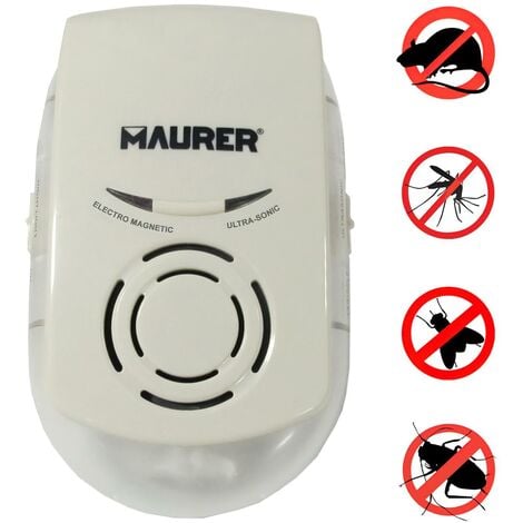 MAURER ahuyentador ultrasonidos y electromagnético para ratones e insectos
