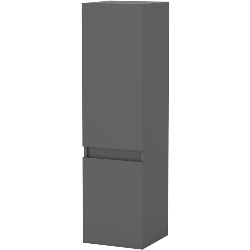 Aica Colonne de Salle de Bain Haute + 2 Porte, Compartiment,30 x 30 x 110 cm Anthracite