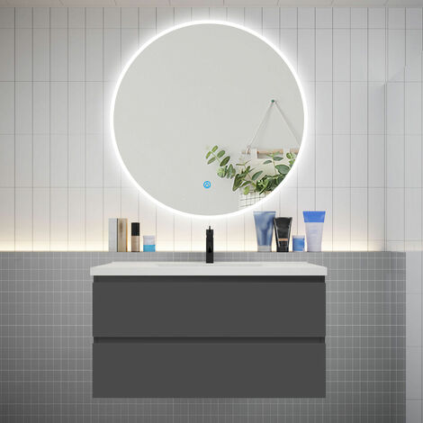 Wiesbaden Soul Miroir avec lumière LED 100cm rond - 38.4182 