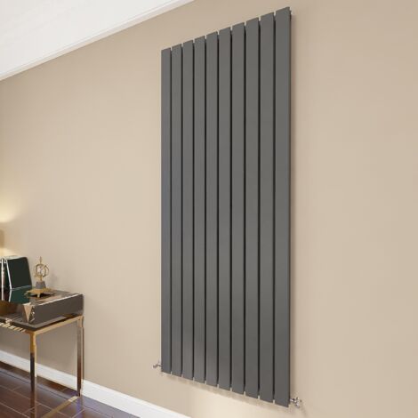 AICA Flat Panel Radiator 1800x680mm Central Heating Double Vertical Stylish Anthracite