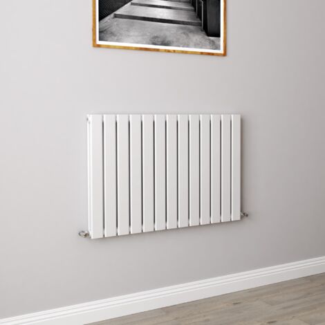 AICA Flat Panel Radiator Designer Central Heating Horizontal 600x884mm Double White