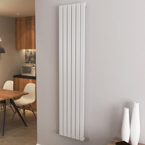 AICA Flat Panel Radiator Designer Central Heating Vertical 1800x408mm Single White