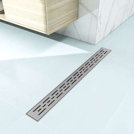 AICA ITALY Canaletta scarico doccia 100cm canalina scarico acciaio inox per  box doccia a pavimento C tipo griglia