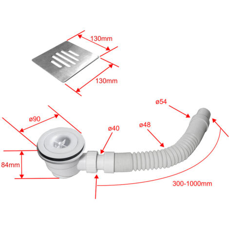 Aica Sanitaire – Receveur de douche carré 80x80 cm – Extra plat 3 cm – Antidérapant C3 – Résine avec 60% de charge minérale – Grille ABS incluse