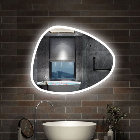 AICA - Specchio con led 100X80cm.Antiappannamento + Touch + 3 Temperature di Colore