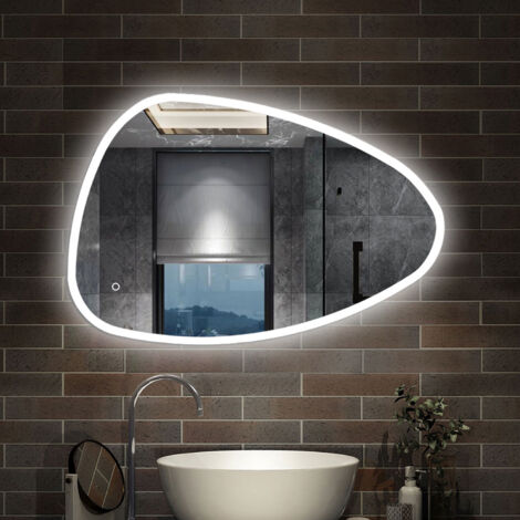 AICA - Specchio con led 120X80cm.Antiappannamento + Touch + 3 Temperature di Colore