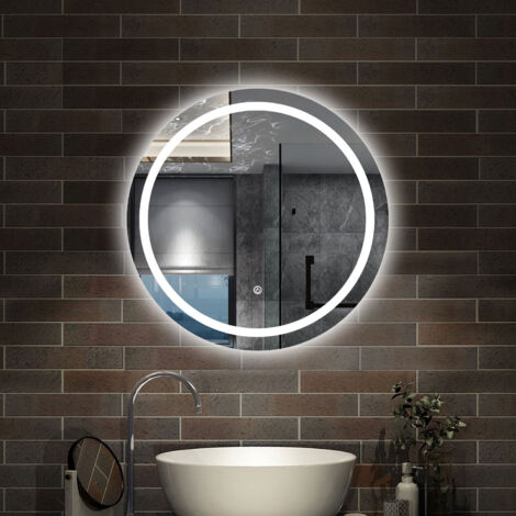 AICA - Specchio con led 60X60cm.Touch control + Antiappannamento + Dimmerabile