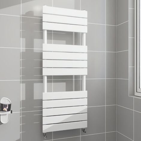 AICA Towel Rail Radiator Designer Central Heating White 1200x450mm
