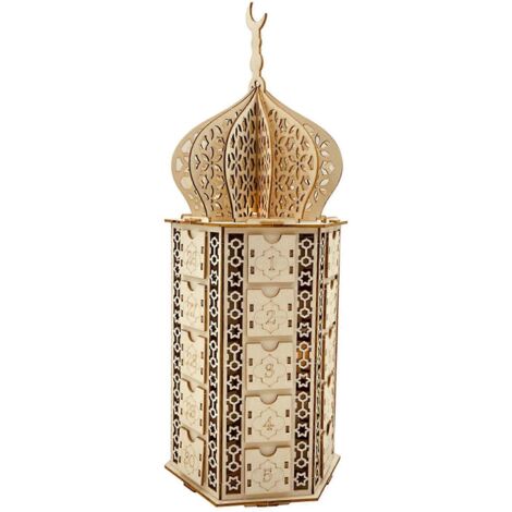 Aïd Moubarak pour les ornements en bois du palais, les lanternes LED, les calendriers et les objets d'art pour meubles.