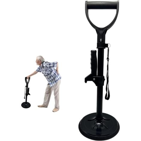 JALLERIA Aide à Se Lever le Lit, Pour Personnes âgées, Hauteur Réglable, Avec Repose-Main, Aide à Se Lever du Sol, Pour Les Personnes âgées, Stabilité et Soutien, Charge Maximale : 200 KG (Noir)