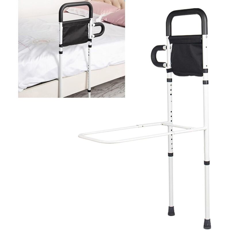 Aide au redressement - Portable - Réglable - Aide à la marche - Avec poignée antidérapante et sac de rangement - Poignées pour personnes âgées - Sûr