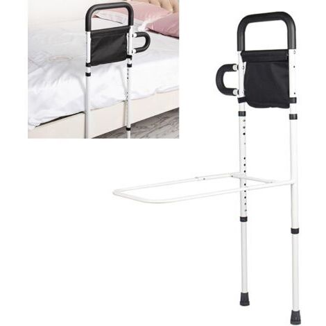 Aide au redressement - Portable - Réglable - Aide à la marche - Avec poignée antidérapante et sac de rangement - Poignées pour personnes âgées - Sûr et stable - Charge maximale : 136 kg