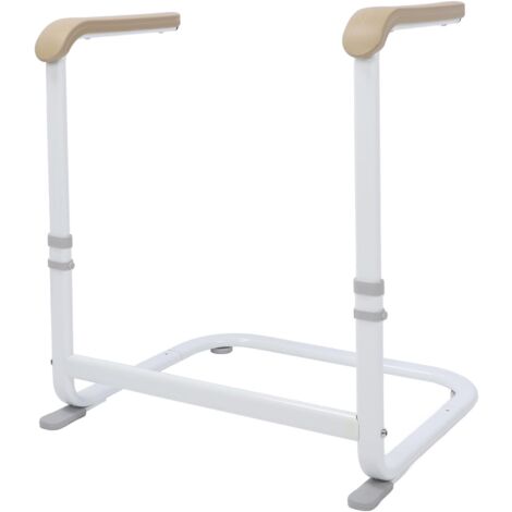 Aide au Support de Chaise de canapé pour Personnes âgées, Aide au Levage de canapé pour Personnes âgées, 6 Hauteurs Réglables, Largeur Réglable, Barre D'appui de sécurité -Beige