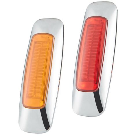 AIDUCHO 2 Pièces-8led Feux Latéraux Plaqués Flash Feux Arrière Latéraux 12-24v Camions De Fret