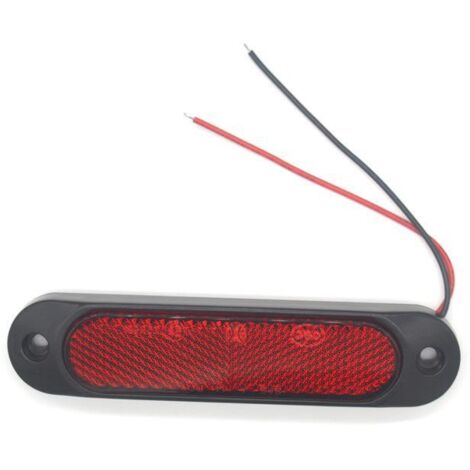 AIDUCHO 2 Pièces-Feux Latéraux À Réflecteur Rouge Camion Remorque Caravane Lumières 27led