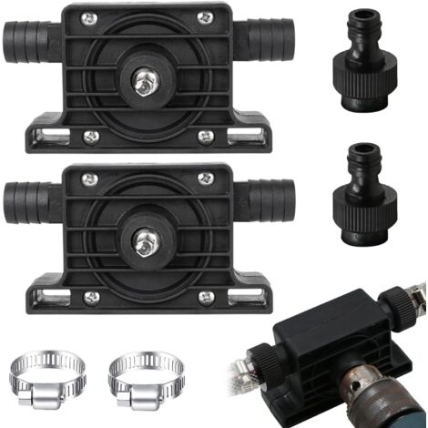 AIDUCHO 2 Pièces Pompe a Eau Electrique, Mini Pompe a Eau, Pompe a Essence Electrique, Pompes à Eau et Accessoires, Pompe a Fioul pour Pomper Rapidement de L'huile, Pomper de L'eau, Pomper du Liquide