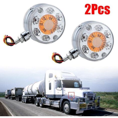 AIDUCHO 2 Pièces-Voiture Camion Led Feux Latéraux De Taille 12-24v Feux Arrière Latéraux De Remorque