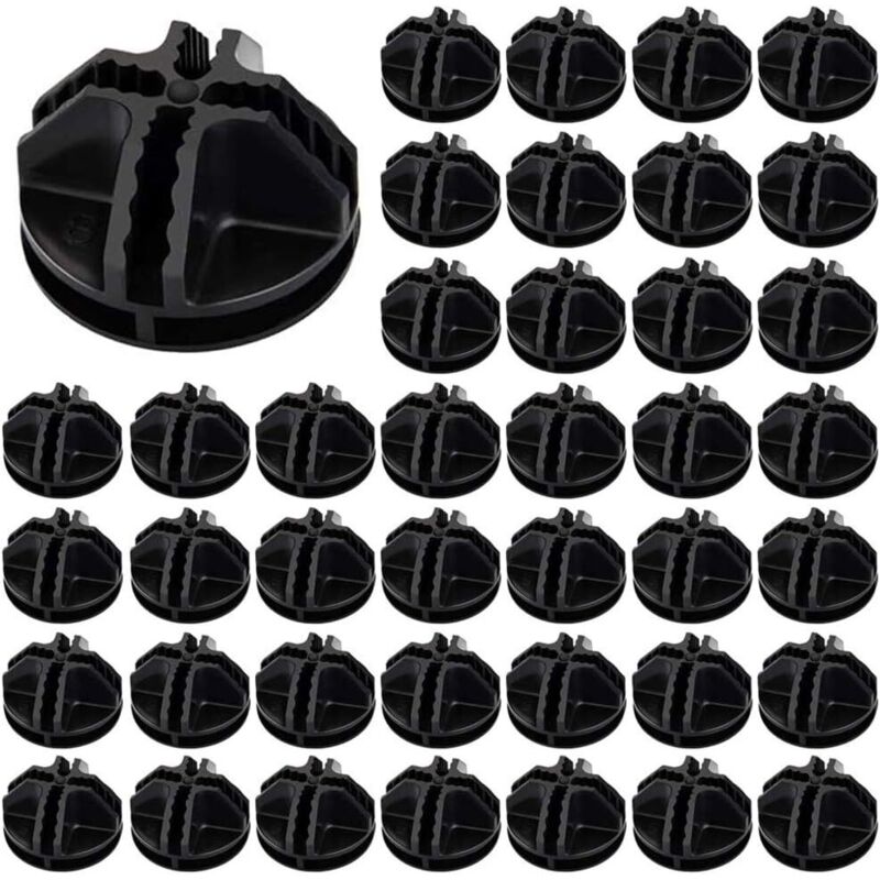 40pcs Fils Cube Plastique abs Connecteur Cube de Rangement Blanc Raccord Meuble de Rangement Raccord Meuble de Rangement Cube de Fil Modulaire Cube