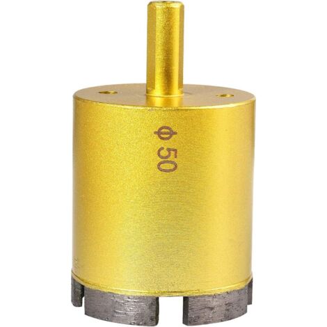 AIDUCHO 50mm Diamant Scie Trépan, Foret À Creuser Creux De Marbre De Céramique, Porcelaine, Porcelaine, Tuile, Marbre, Granit (Diamètre De 50mm)