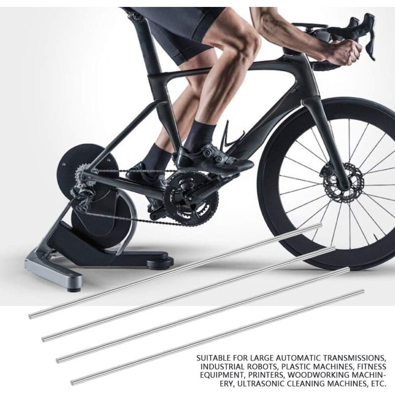 6 Pcs 8 Mm 500 Mm Arbre de Revêtement en Aluminium, Tige Ronde en Métal Haute Résistance, Arbre Linéaire de Guidage Linéaire pour Grande Transmission