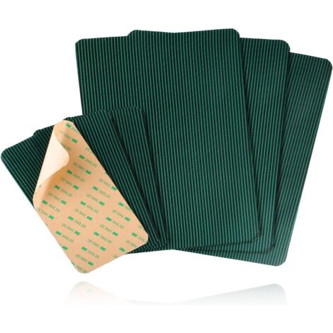 AIDUCHO 6pcs Patchs de Couverture de Piscine(3pcs 10x20cm et 3pcs 20x30cm,Kit de Réparation de Bâche de Sécurité pour Piscine Autocollante,Vert Maille Patchs Adhésifs de Réparation Applicable à Pisci