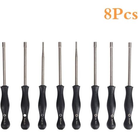 AIDUCHO 8 Pcs Tournevis De Réglage De Carburateur Tournevis Pour Carburateur Nettoyage Moteur Réparation Convient À La Plupart Des Moteurs De 2 Cycles (8 Pcs Tournevis Avec Boîte&Aiguille)