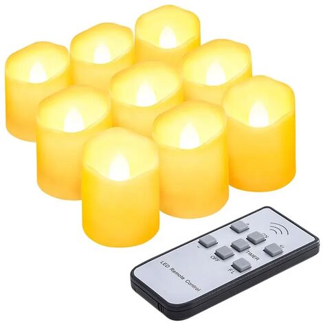 Ensemble de 6 bougies chauffe-plat LED votives rechargeables, avec câble de  chargement USB, télécommande, bougies scintillantes sans flamme, pour bar  de noël - AliExpress