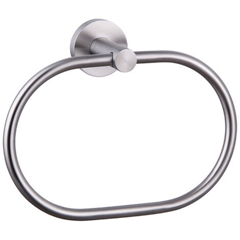 AIDUCHO Anneau Porte-Serviettes, Porte-Serviettes Rond, Porte-Serviettes En Acier Inoxydable Chromé De Style Moderne 304 Pour Salle De Bain, Cuisine, Terrasse (Brossé 180 X 71 X 199)