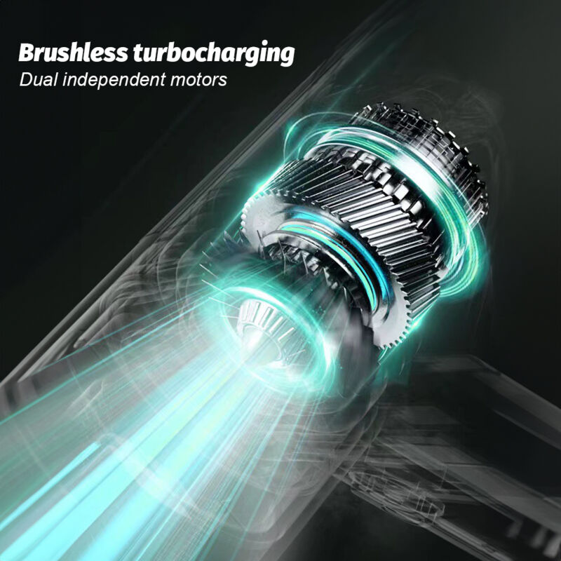 Aiducho - Aspirateur à Main Sans Fil 6500 Pa Aspiration Puissante 3 En 1 Souffleur D'air Rechargeable Et Pompe à Main Aspirateur 120 w Aspirateur