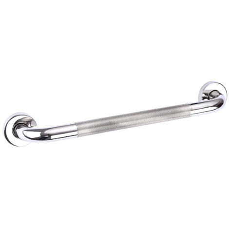 AIDUCHO Barres D'appui De Salle De Bain Barre D'appui De Sécurité Main Courante Baignoires Douches Support Mural Rail De Support Salle De Bain Poignée Antidérapante Avec Porte-Serviettes (40 Cm)