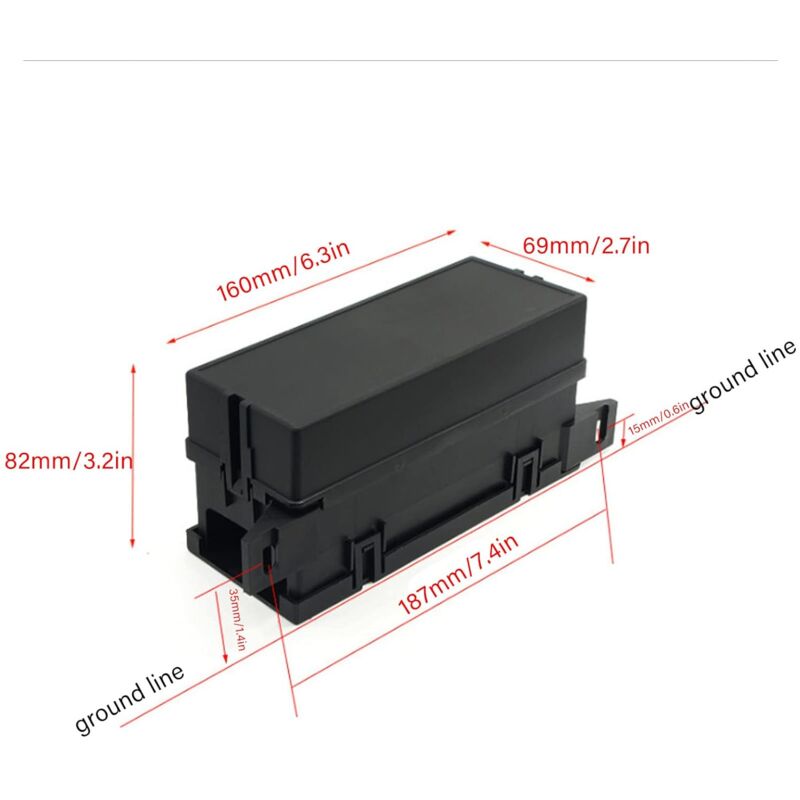 AIDUCHO Boîte Fusible 12V, Boîte de Relais de Fusible Étanche à 6 Voies ATC/ATO pour Voiture Yacht Bateau