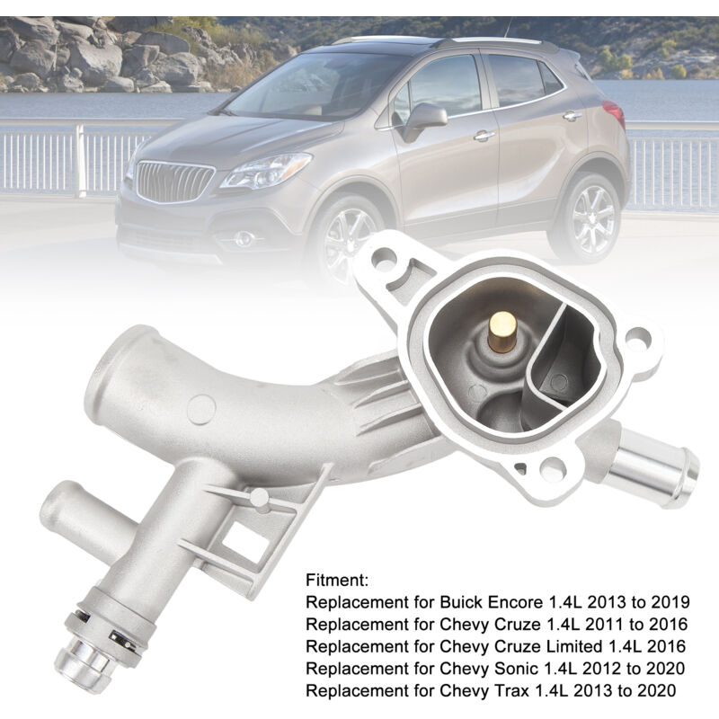 Aiducho - Boîtier de thermostat de sortie d'eau 25193922 Remplacement du Boîtier avant de Sortie d'eau pour Sonic 1,4 l 2012 à 2020