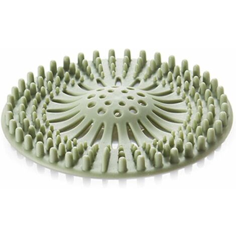 AIDUCHO Bouchon de bonde de baignoire en caoutchouc pour évier, évier, douche, récupérateur de cheveux pour le sol, la cuisine, la salle de bain,Vert