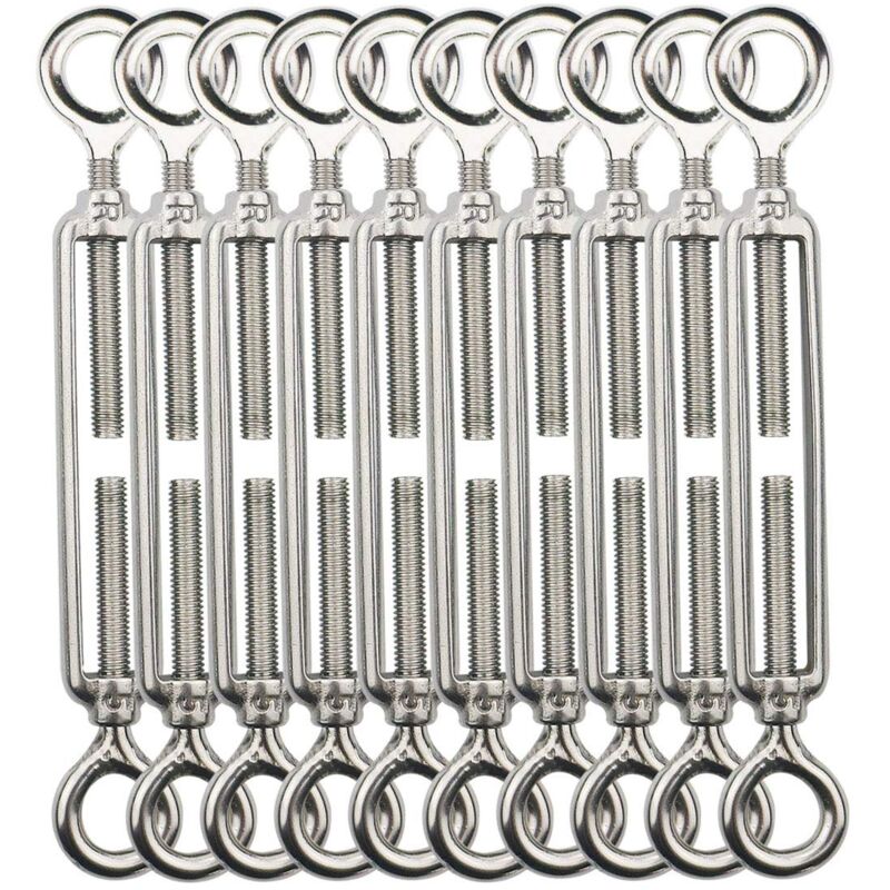AIDUCHO Tendeur Fil De Fer,M5 Tendeurs De Fil,Tendeur De Cable Crochet Et Crochet,Tendeurs De Cable En Acier Inoxydable 304,Utilisé Pour Cordes À AIDUCHO Tendeur Fil De Fer,M5 Tendeurs De Fil,Tendeur De Cable Crochet Et Crochet,Tendeurs De Cable En Acier Inoxydable 304,Utilisé Pour Cordes À