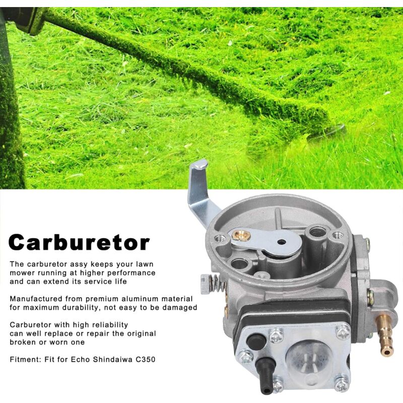 AIDUCHO Carburateur, Tondeuse À Gazon Carburateur Carb A021002470 Remplacement Adapté Pour Echo Shindaiwa C350
