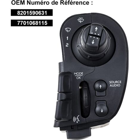 AIDUCHO Comodo Essuie Glace pour Clio 3 Modus Kangoo 2 Commande Radio Clignotant 7701068115 8201590631