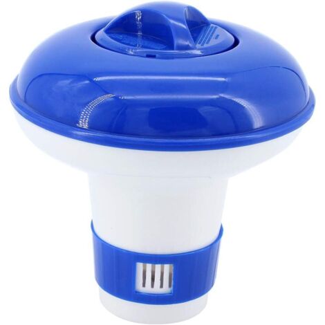 AIDUCHO Diffuseur de Chlore Flottant, Distributeur de Chlore pour Diffuseur de Spa de Piscine Dispositif de Dosage Automatique de boîte de Drogue de Chlore de comprimé de comprimé de Chlore