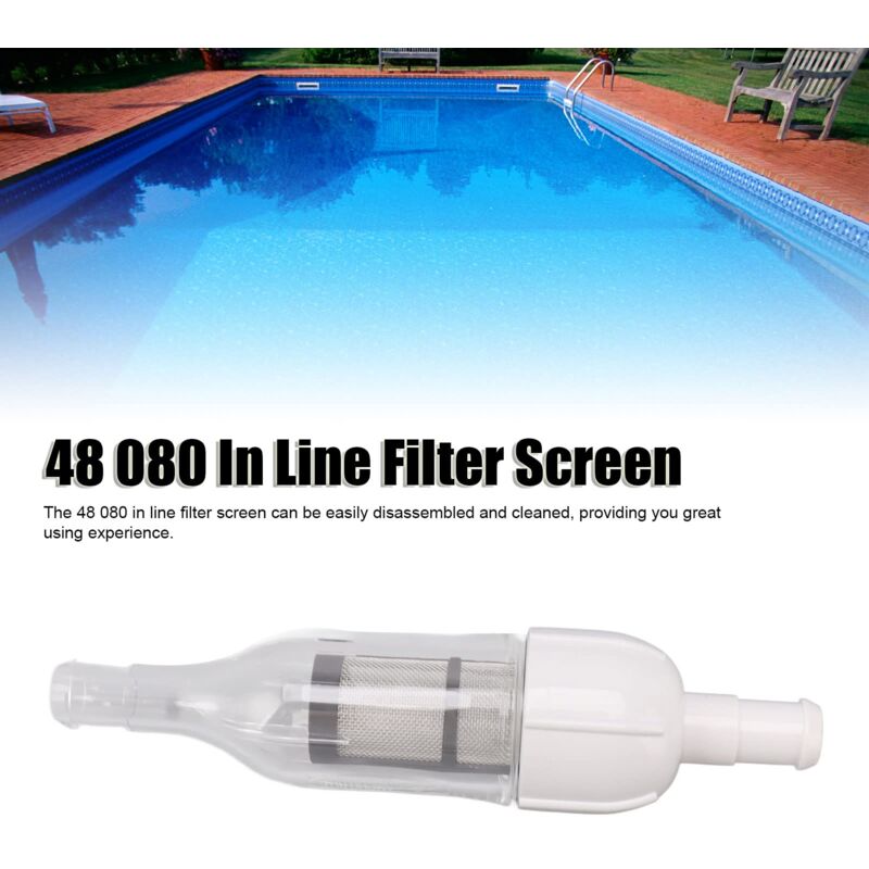 Aiducho - cran de Filtre en Ligne 48 080 pour Pièces Polaris, Accessoires de Remplacement, écrou de Tuyau Transparent D15 pour Assemblage de Piscine