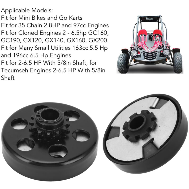 Aiducho - Embrayage de kart à alésage de 3/4 po 13T 428 Embrayage centrifuge à couple élevé pour moteur 3,5 à 7 cv 170F