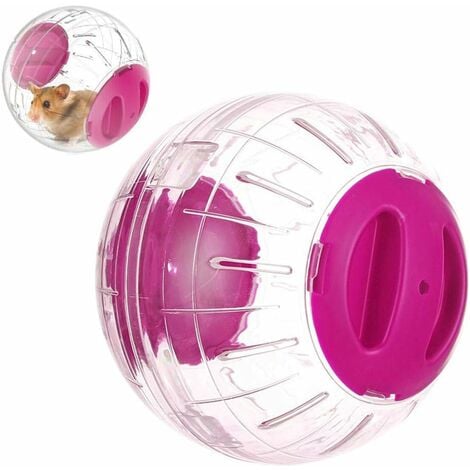 AIDUCHO Exercice Boule pour Petit Animal Balle DE Hamster Mini Ballon DExercice Sain ET Sûr pour Le Ballon Courant DE Petits Animaux Jouet à Nouer pour Courir Plastique 12cm