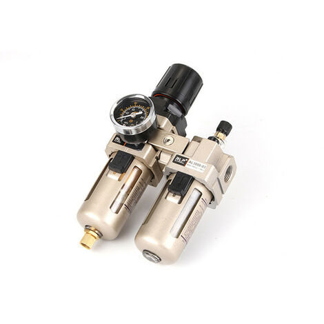 AIDUCHO Filtre régulateur d'air, Régulateur de pression d'air comprimé en alliage d'aluminium 3/8"Filtre séparateur de séparateur de séparateur d'huile
