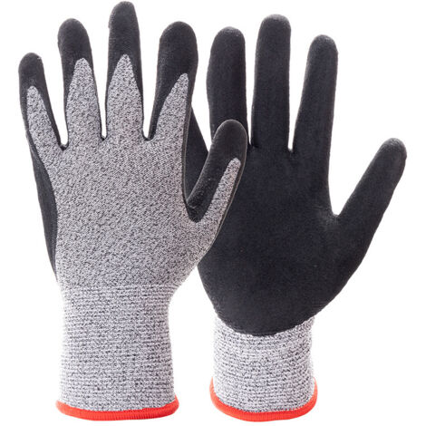 AIDUCHO Gant Anti Coupure,Gant Huitre La Protection De Niveau 5 En Treillis Métallique En Acier Inoxydable Convient Aux Gants De Travail Pour Les Huîtres,La Coupe De Viande, Le Jardinage Et La Sculptu