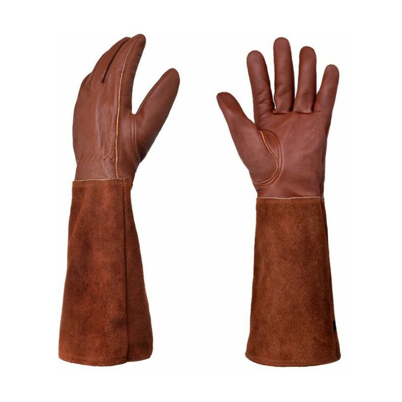 gants de jardinage en cuir pour homme/femme - résistants à l'épine, isolation thermique et à l'usure - pour souder, jardiner, travaux ménagers