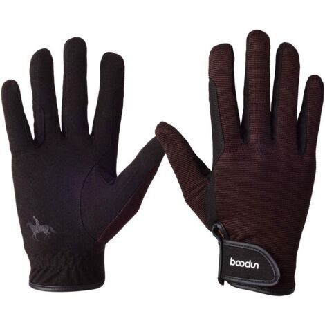 AIDUCHO Gants D'équitation, Adulte Unisexe, Professionnels Gants D'équitation Respirants, Gants À Écran Tactile, Utilisés Pour Le Cyclisme, L'équitation Et Les Activités De Plein Air（M）
