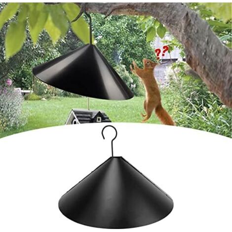 AIDUCHO Garde de Maison d'Oiseau, 40cm Déflecteurs d'Écureuil Suspendus Déflecteur de Protection d'Écureuil Enveloppant avec Crochet Garde d'Oiseau pour Extérieure Mangeoires d'oiseaux Suspendues