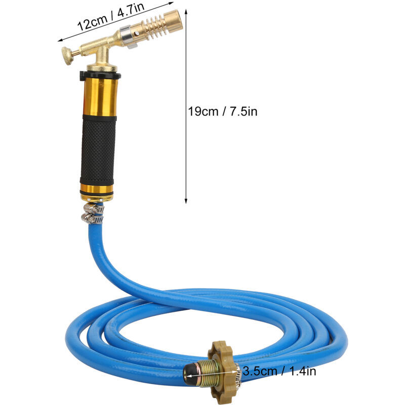 Aiducho - Gaz Plomberie Turbo Torche Pipeline, Cutter Propane Soudage Brasage avec Tuyau